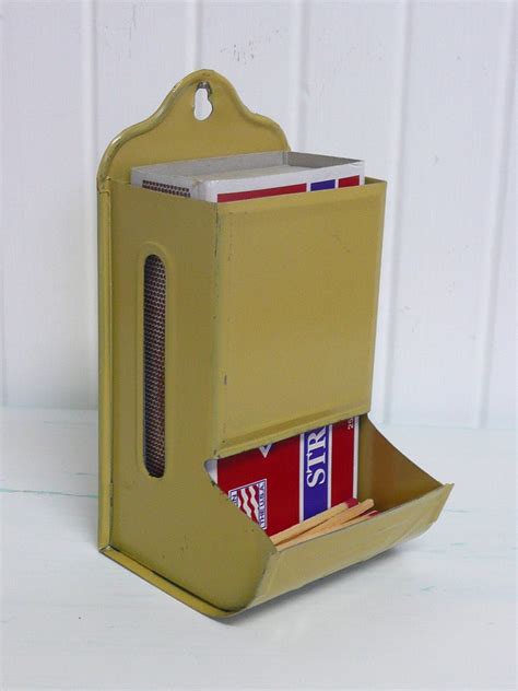 metal match box amazon|antique match box holder.